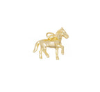 Gold Or Silver Horse Charm,Double Sided Horse Charm CPG1209: Gold / 10pcs