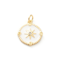 Gold North Star Compass Charm