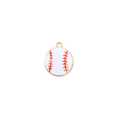 Gold Baseball Charm