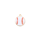 Gold Baseball Charm