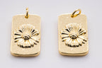 Gold Daisy Pendant Charm
