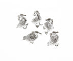 18k Gold/Silver 3D Baby Chick & Duckling Charm CPG-CPS2370: Gold / 5 pcs