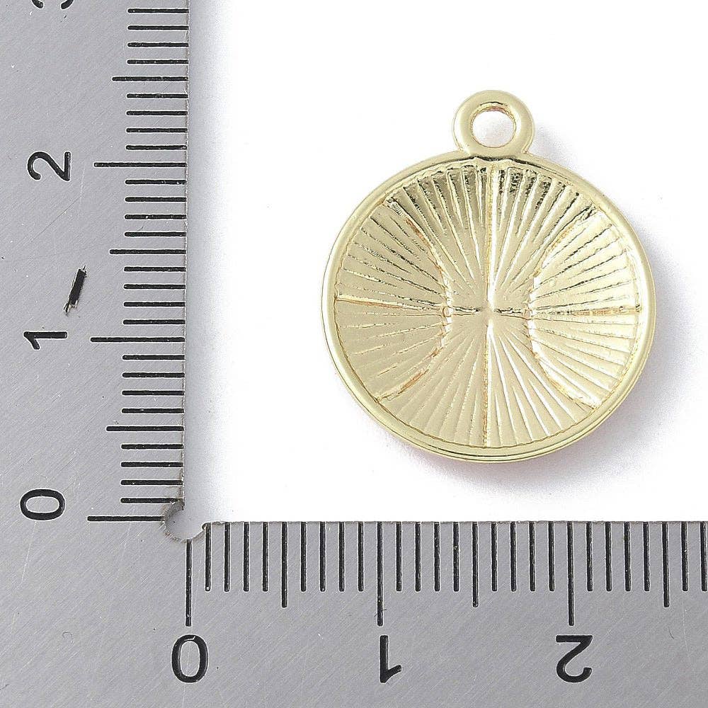 Gold Alloy Basketball Charm