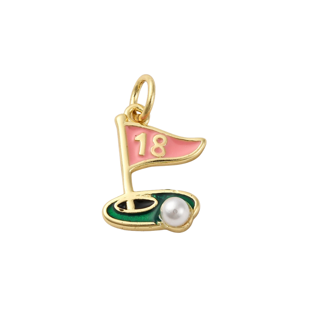 Gold 18th Hole Charm