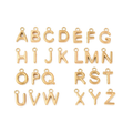 18k Gold PVD Stainless Steel Bold Initial Charm Full Set