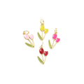 Gold or silver Springtime Bloom Tulip Charm | Assorted