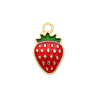 Gold or pink Strawberry Charm