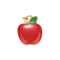 Gold Alloy Red Apple Charm