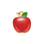 Gold Alloy Red Apple Charm