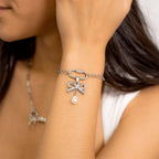 Silver Paperclip Carabiner Bracelet