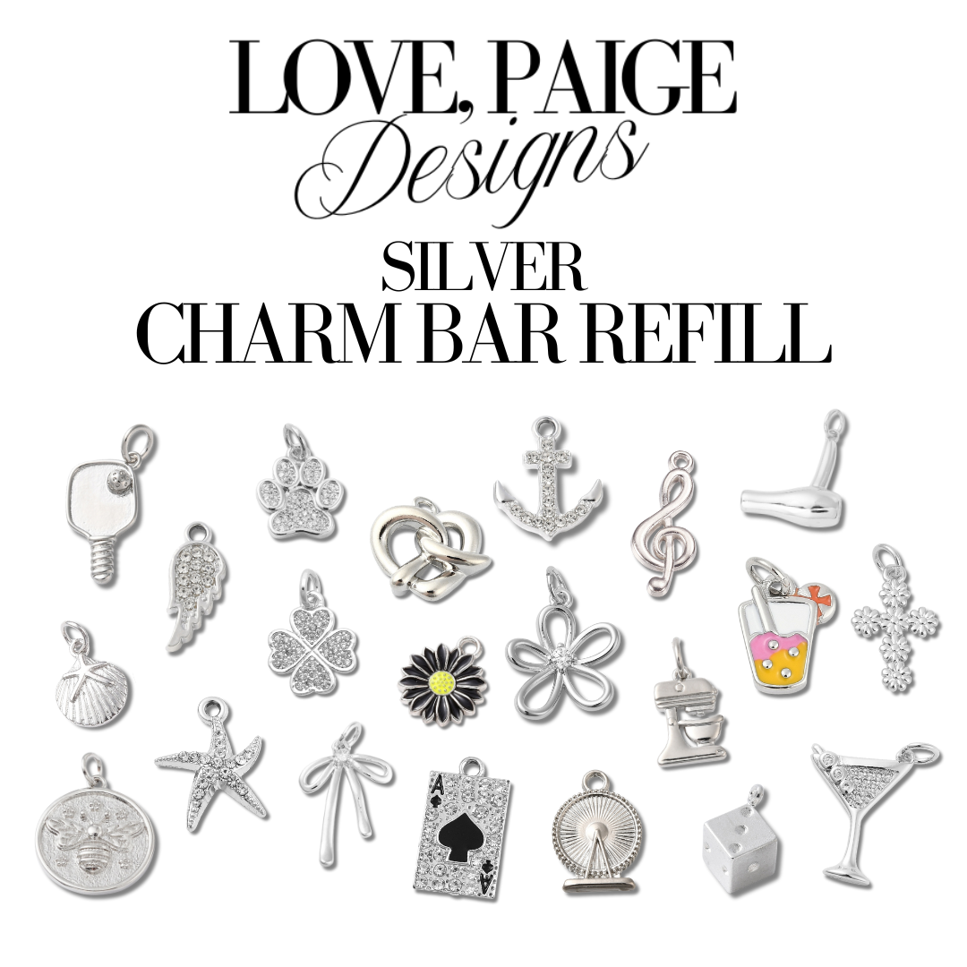 Silver Charm Bar Charm Refill Bundle: Small (72 charms)