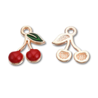 Gold Alloy Cherry Charm
