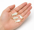 Shiny Iridescent Fish Pendant For Jewelry Making,CPGNEW: 6pcs