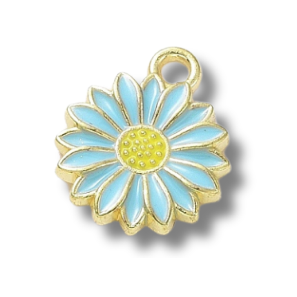 Daisy Gold Charm: Yellow