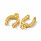 Gold Alloy Horseshoe Charm