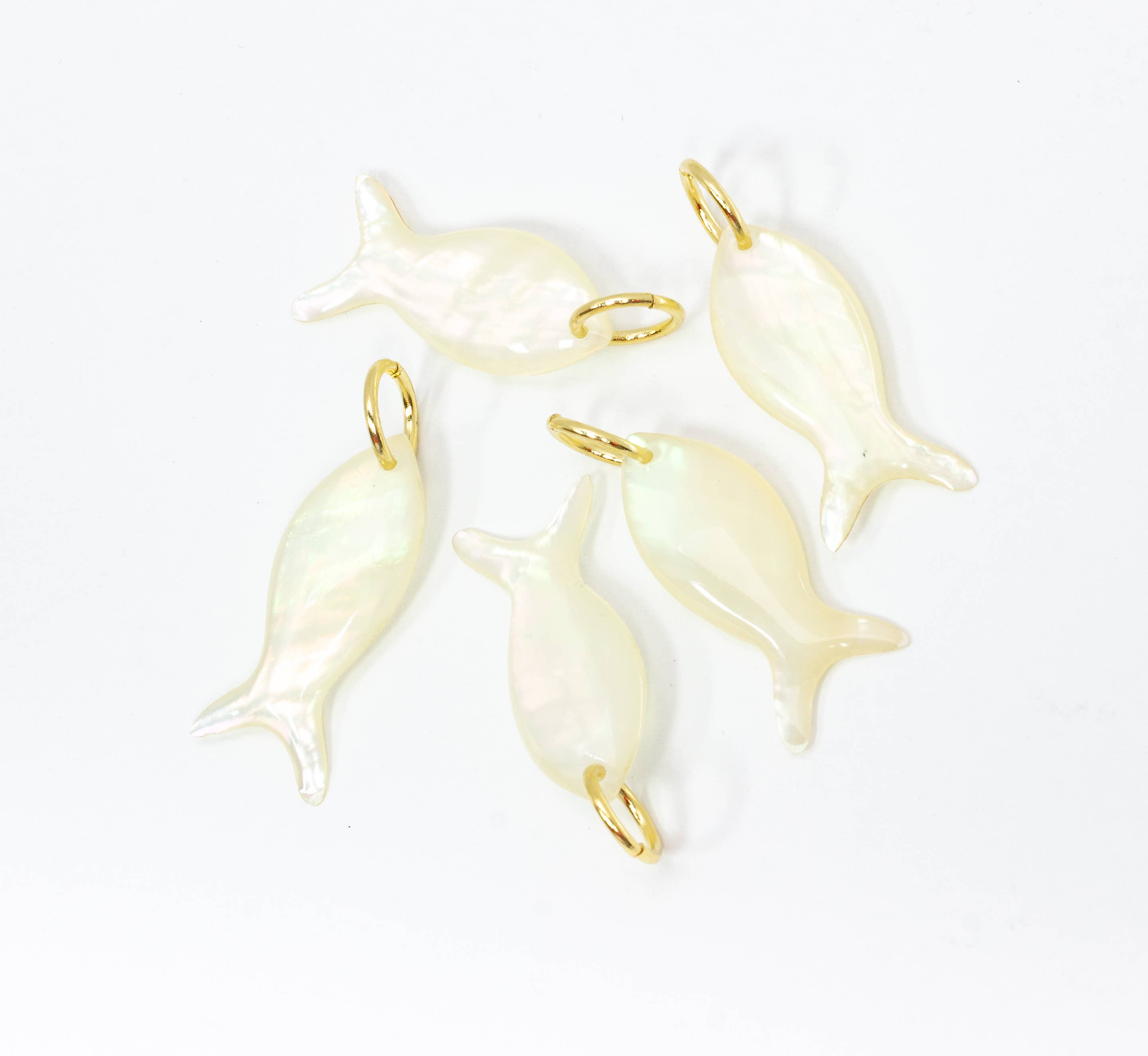 Shiny Iridescent Fish Pendant For Jewelry Making,CPGNEW: 6pcs