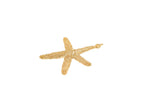 Gold Starfish Pendant and Necklace Charm CPG1428: 3pcs