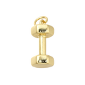 Gold or silver Dumbbell Charm