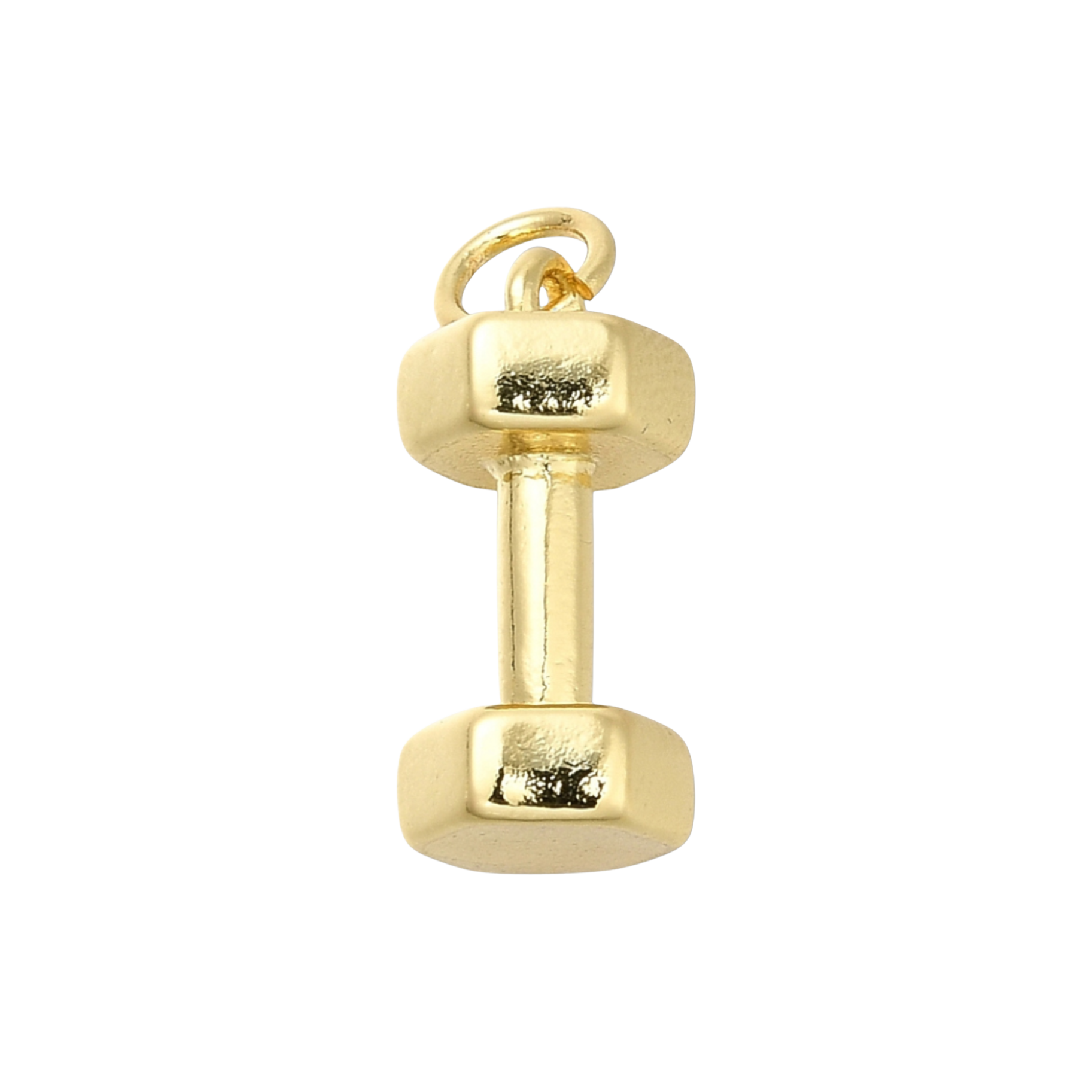 Gold or silver Dumbbell Charm