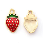 Gold or pink Strawberry Charm