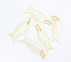 Shiny Iridescent Fish Pendant For Jewelry Making,CPGNEW: 6pcs