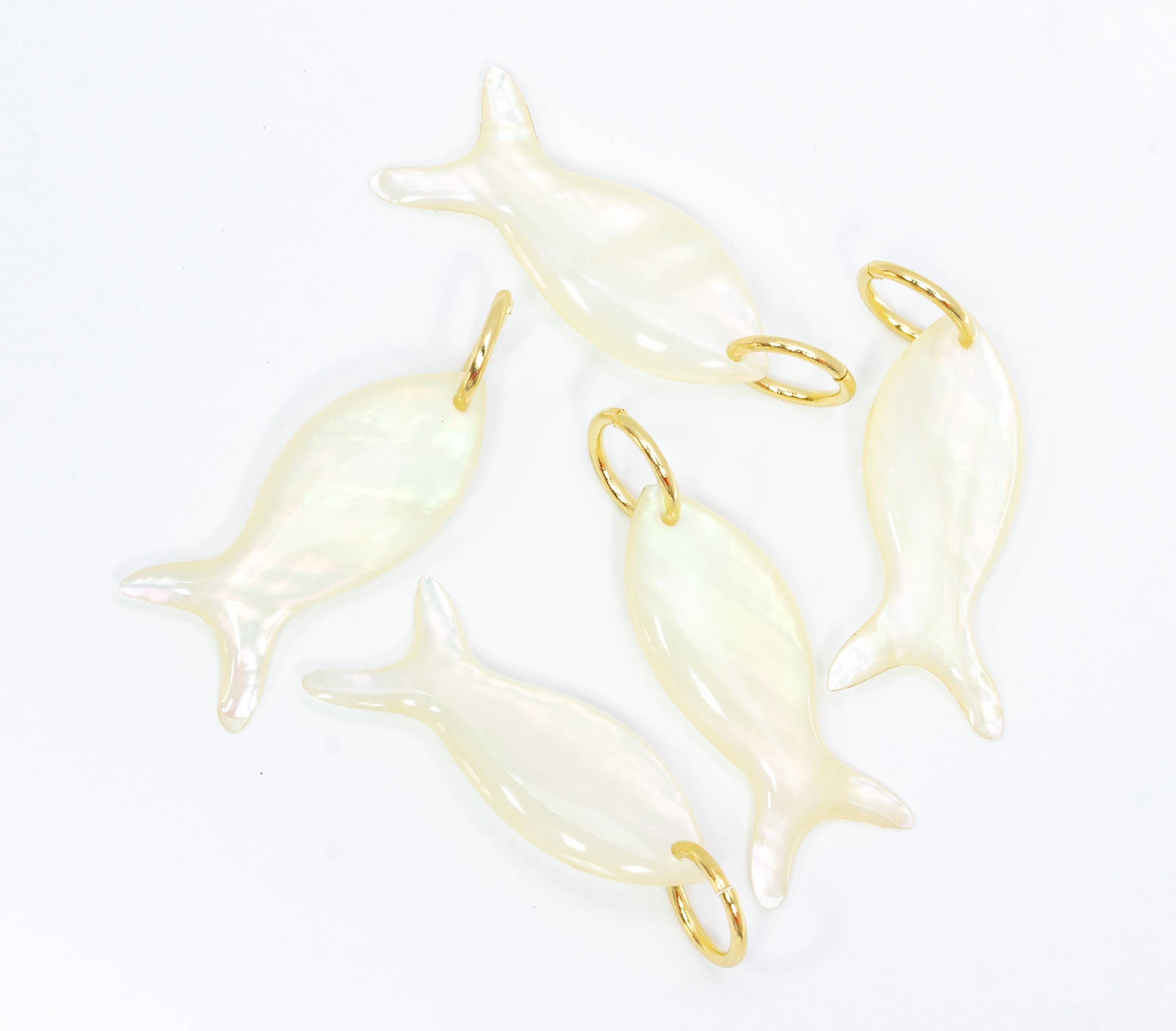 Shiny Iridescent Fish Pendant For Jewelry Making,CPGNEW: 6pcs