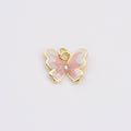 Enamel Monarch Butterfly Charm in Gold Filled, CP2203