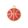 Gold Alloy Basketball Charm
