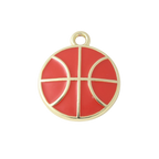 Gold Alloy Basketball Charm