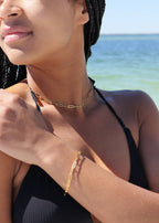 Gold Paperclip Chain Necklace