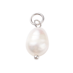 Silver Brass Freshwater Pearl Charm