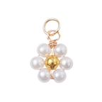 Beaded Acrylic Flower Charm
