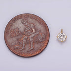 Zirconia Minimalist Round Mini Charm