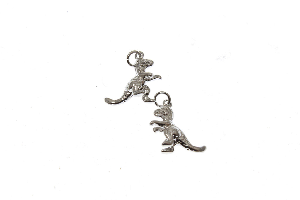 Gold Dinosaur T-Rex Charm for Necklace or Bracelet,CPG1394: 5pcs / Gold