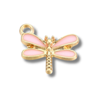 Dragonfly Charm: Pink