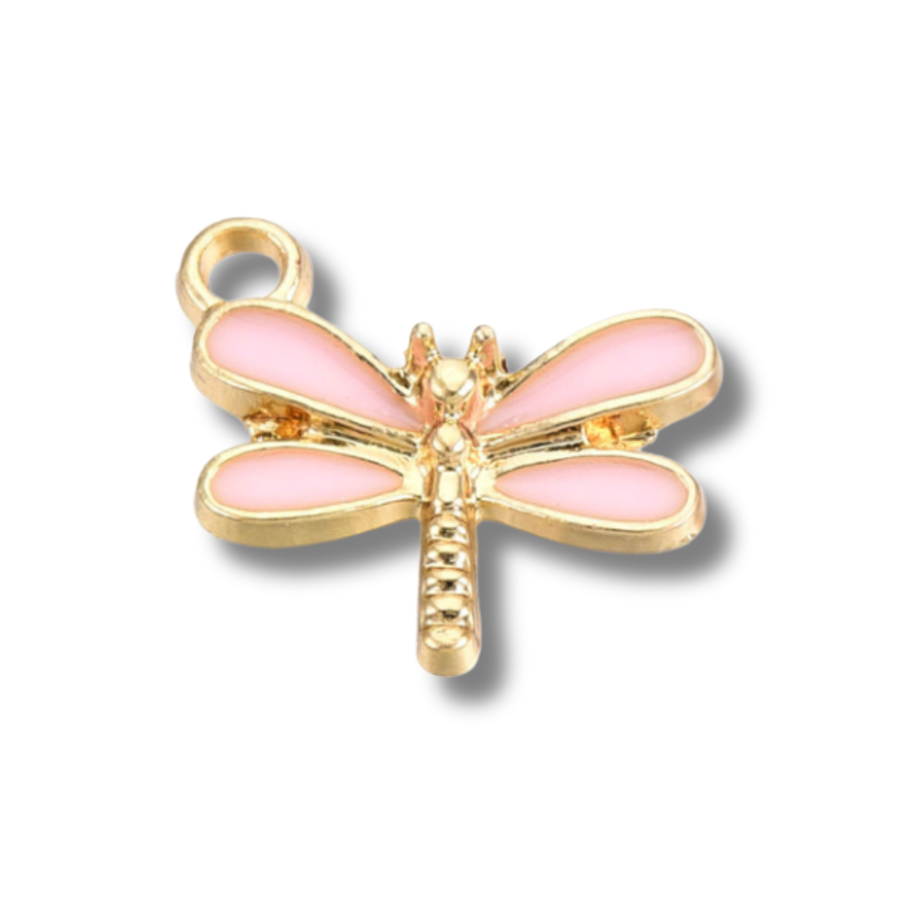 Dragonfly Charm: White or pink