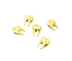 18k Gold Tooth Charm Pendant Minimalist Jewelry CPG2210: 5 pieces
