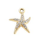 Gold Alloy Starfish Charm