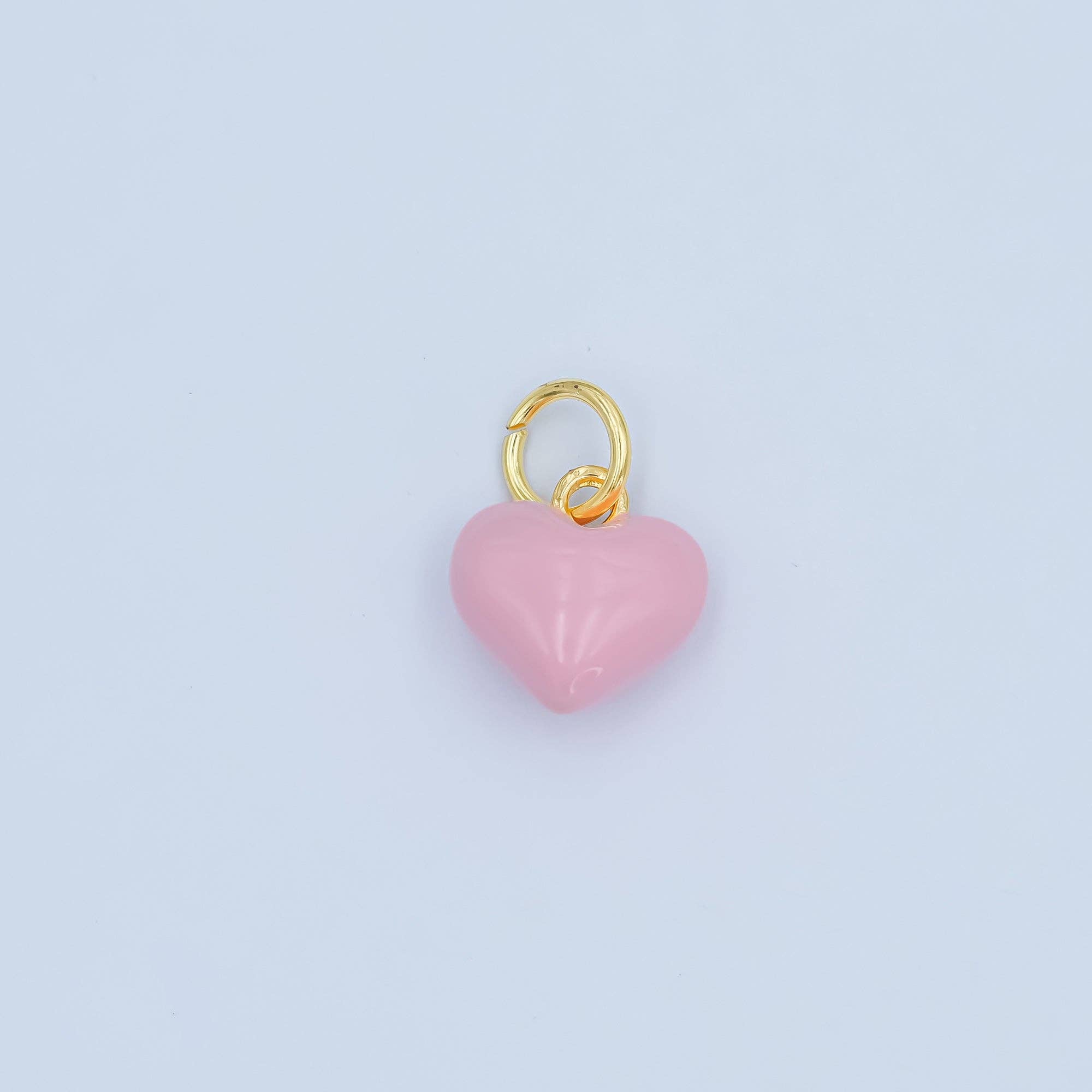 Gold Filled Pink Heart Charm