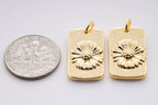 Gold Daisy Pendant Charm