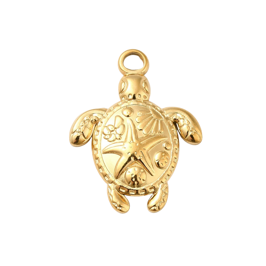 Gold Turtle Charm