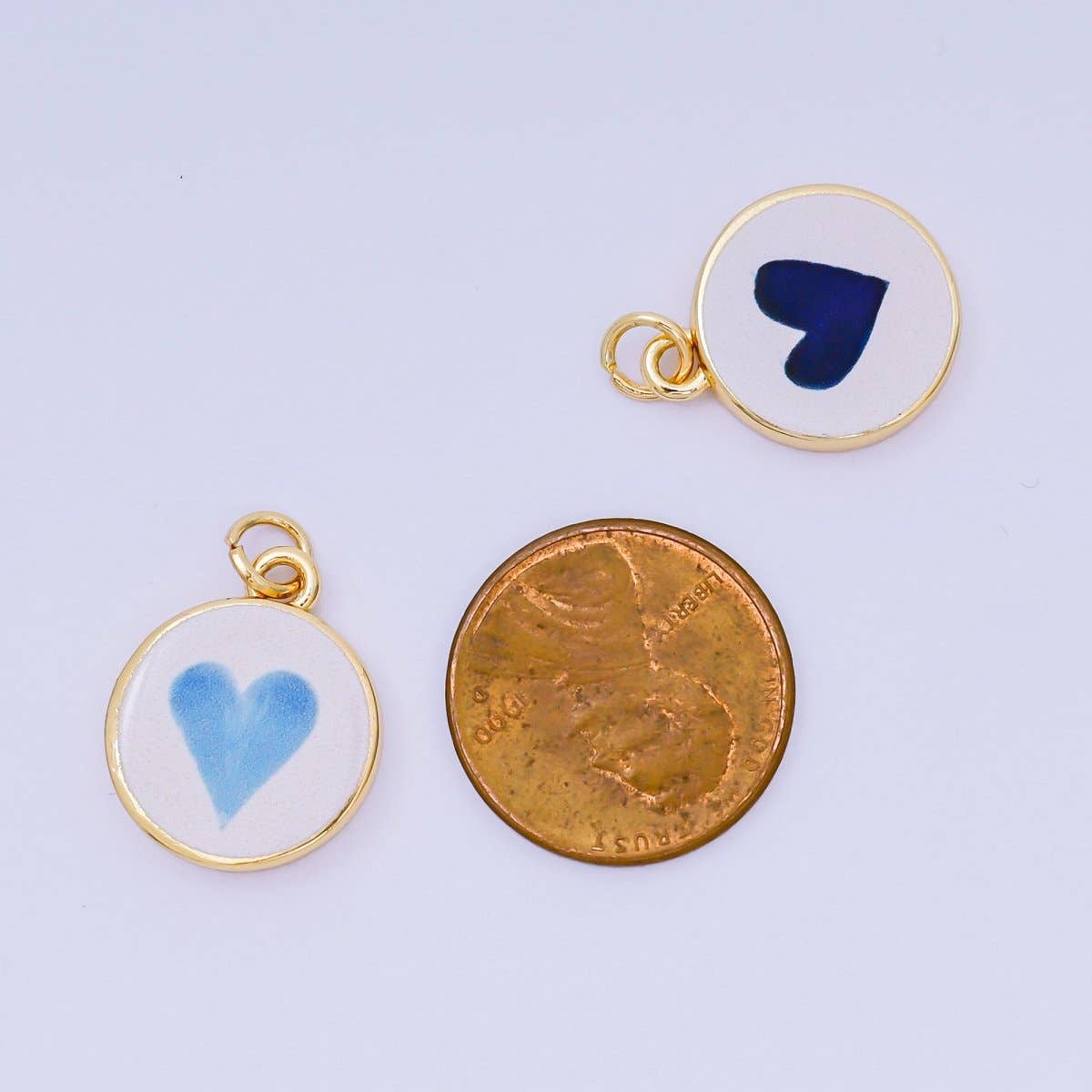 Navy Blue Painted Heart