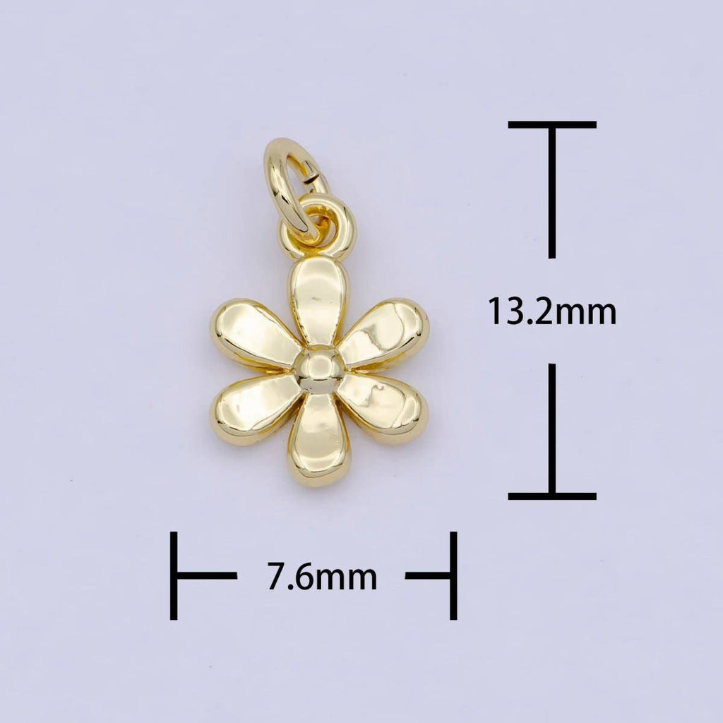 Mini Gold Daisy Charm