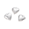 * Silver Vintage Heart Locket Charm
