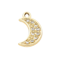 Gold Alloy Moon Charm