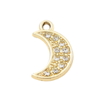 Gold Alloy Moon Charm