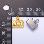 24K Gold Filled Vintage Photography Camera Charm in Gold & Silver | N013: GOLD