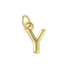 18k Gold Plated Brass Initial Charm Individual Letters: M