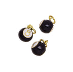 Number 8 Billiard Ball Necklace Charm, Good Luck CPG2509: Gold / 1pc