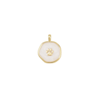 Gold Paw Print Charm